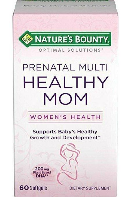 Nature's Bounty Optimal Solutions Healthy Mom Prenatal Multi, 60 Softgels