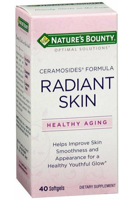 Nature's Bounty Optimal Solutions Radiant Skin Ceramocides, 40 Softgels
