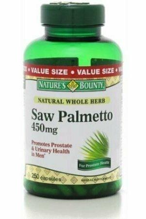 Nature's Bounty Saw Palmetto 450 mg Capsules 250 each