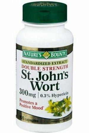 Nature's Bounty St. John's Wort 300 mg Capsules 100 each
