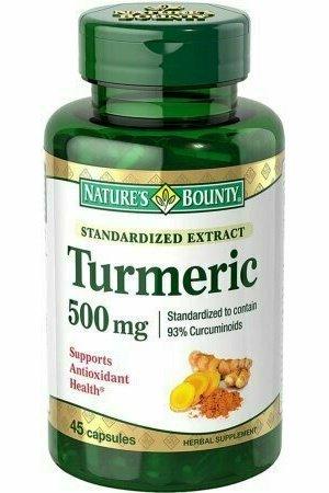 Nature's Bounty Standardized Extract Turmeric 500 mg Capsules 45 each