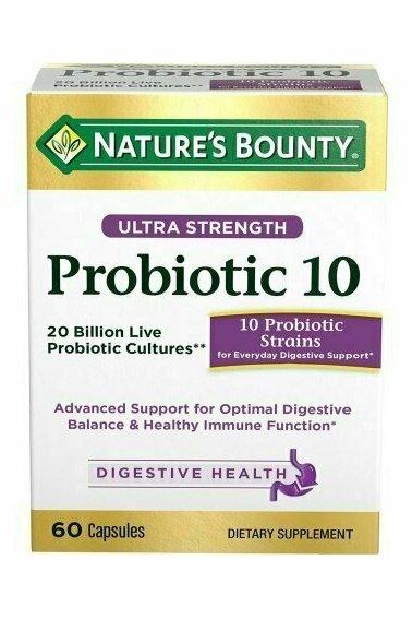 Nature's Bounty Ultra Strength Advanced Probiotic 10, Capsules 60 each