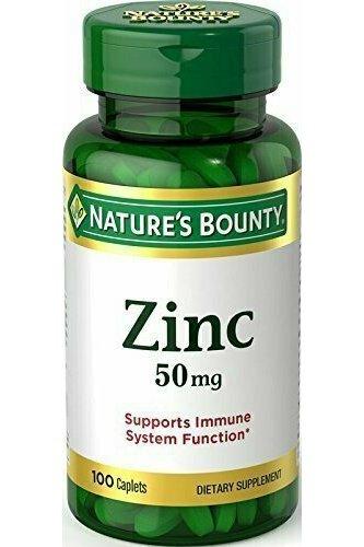 Nature's Bounty Zinc 50 mg Caplets 100 each