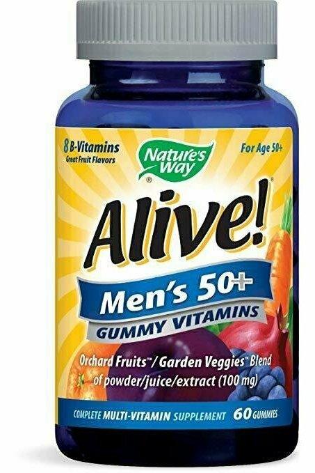 Nature's Way Alive. Men's 50 Plus Gummy Vitamins 60 Gummies