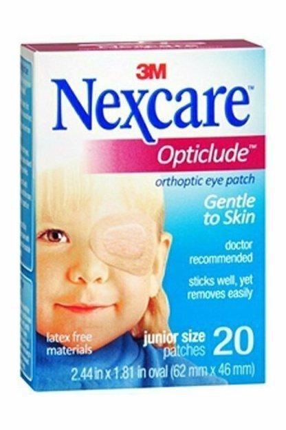 NEXCARE OPTICLUDE JR EYE PATCH 20CT