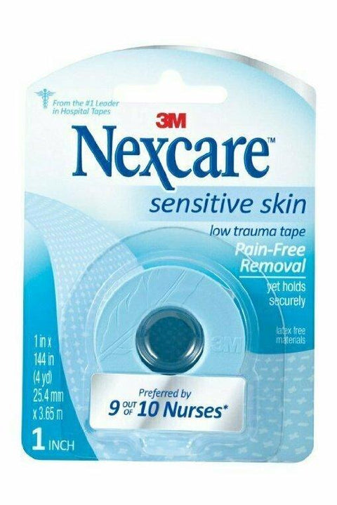 Nexcare Sensitive Skin Tape, 1" X 4 yd