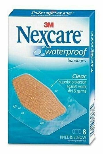 Nexcare Waterproof Clear Bandage, Knee and Elbow, 8 CT