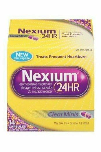 Nexium 24 Hr ClearMinis Delayed Release Heartburn Relief Capsules, 14 Each