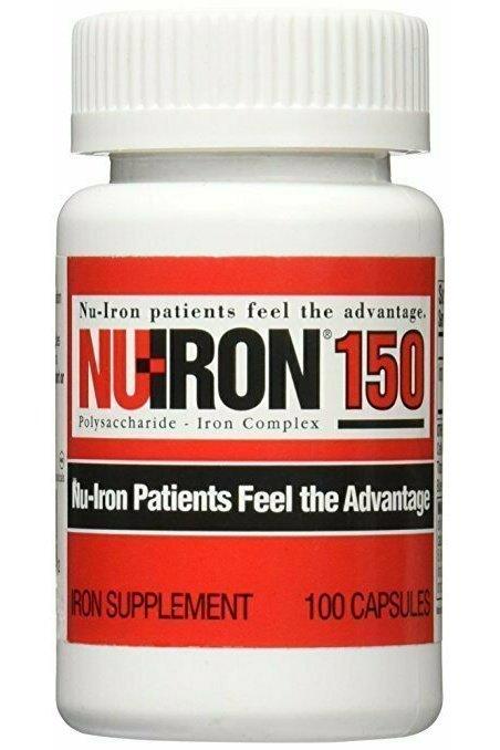 Nu-Iron 150mg Capsule Supplements, 100 Count