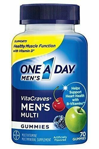 One A Day Men's VitaCraves Multivitamin Gummies, 70 Count