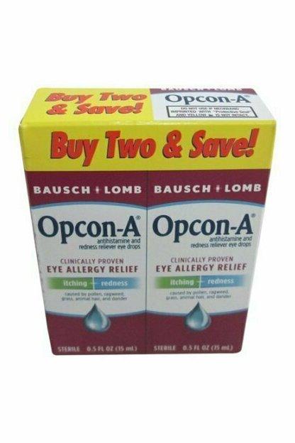 Opcon-A Eye Allergy Relief Drops, Twin Pack - 15 ML each