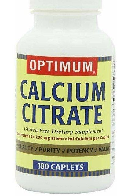 Optimum Calcium Citrate, 180 Caplets