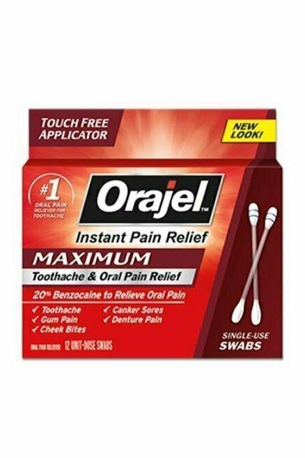 Orajel Maximum Strength Medicated Toothache Swabs, 12 Each