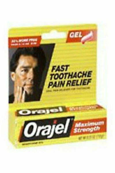 Orajel Maximum Strength Toothache Pain Relief Gel 0.25 oz