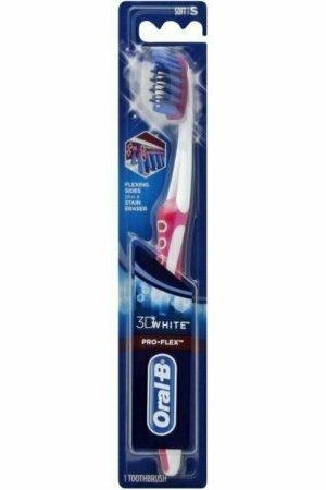 Oral-B 3D White Pro-Flex Toothbrush, Soft, Full Head 1 each