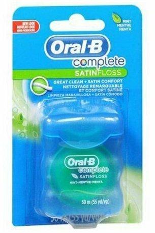 Oral-B Satinfloss Dental Floss, Mint - 55 Yards