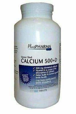 Oyster Shell Calcium 500mg Tablets 60ct