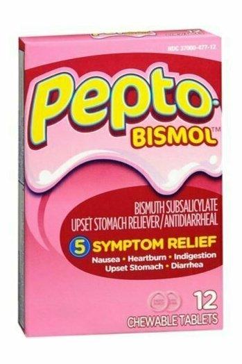 Pepto-Bismol Tablets Original 12 Each