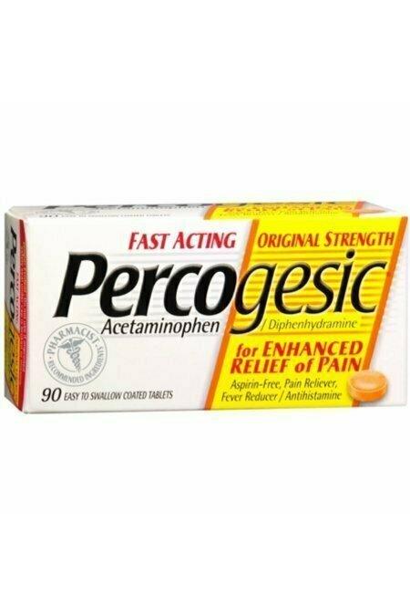 Percogesic Tablets 90 Tablets Acetaminophen/Diphenhydramine