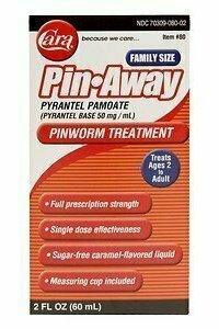 Pin Away Pinworm Treatment, Caramel, Family Size 2 oz