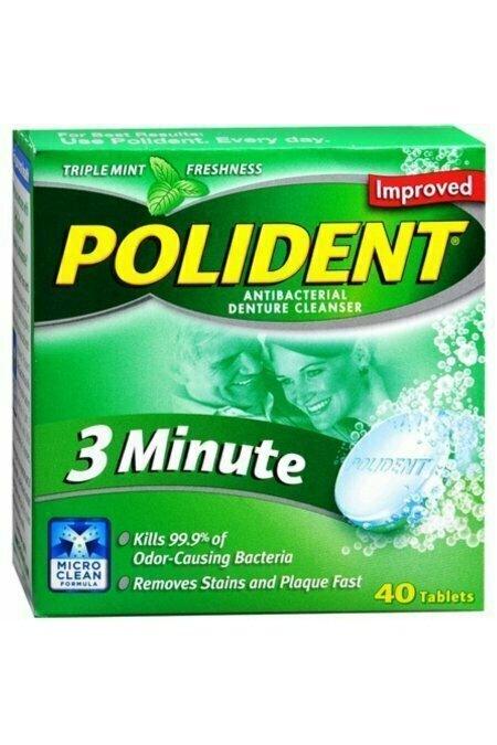 Polident 3 Minute Tablets 40 each