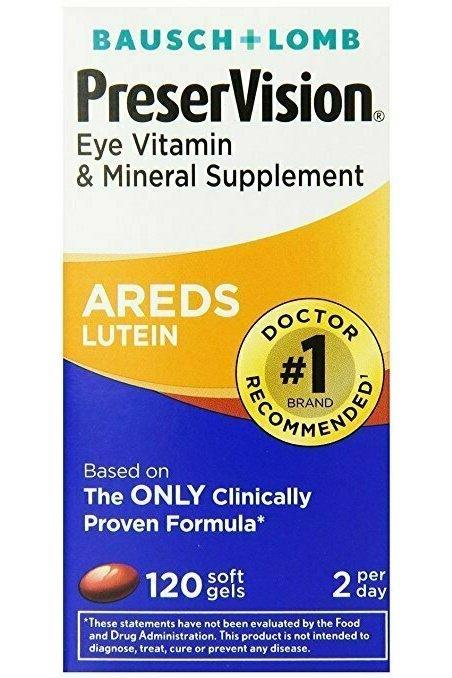 PreserVision AREDS Lutein Eye Vitamin & Mineral Supplement, 120 ct