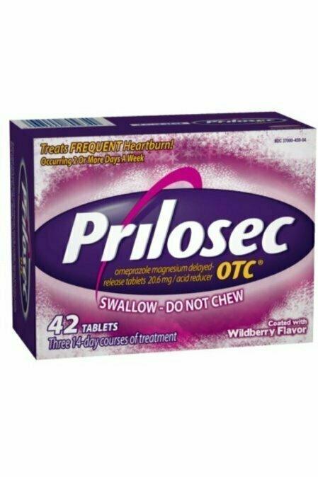 Prilosec OTC Acid Reducer, Delayed-Release Tablets, Wildberry 42 pack