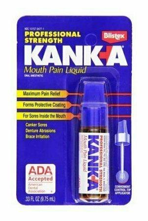Professional Strength Kank-A Mouth Pain Liquid By Blistex - 0.33 Oz 9 Ml
