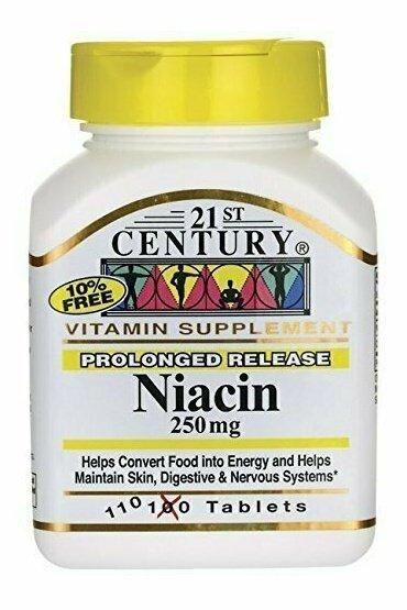 Prolonged Release Niacin 250 Milligrams 110 Tabs