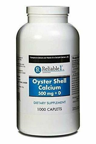Reliable 1 Oyster Shell Calcium 500mg plus D 1000 Caplets