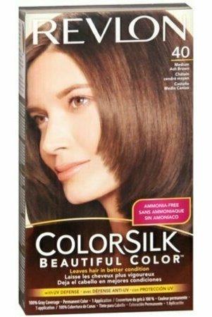 Revlon ColorSilk Hair Color 40 Medium Ash Brown 1 Each
