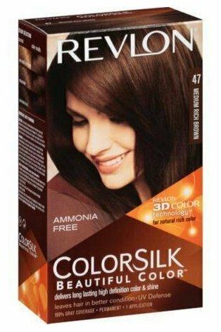 Revlon ColorSilk Hair Color 47 , Medium Rich Brown 1 each
