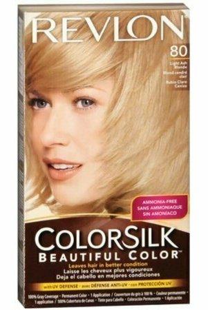 Revlon ColorSilk Hair Color 80 Light Ash Blonde 1 Each