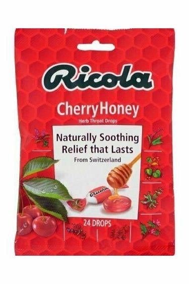Ricola Herb Throat Drops, Cherry Honey 24 each