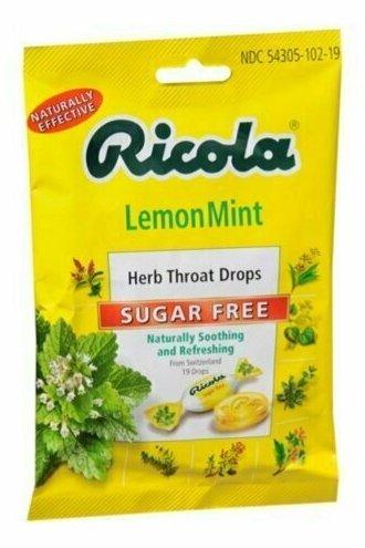 Ricola Sugar Free Herb Throat Drops Lemon Mint 19 Each