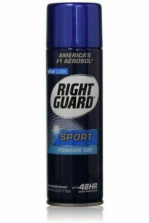 Right Guard Aerosol Sport Powder Dry Antiperspirant, 6 oz