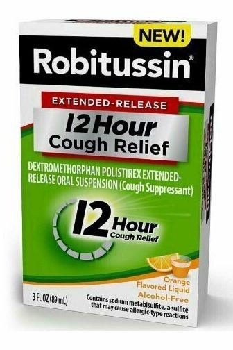 Robitussin Extended-Release 12 Hour Cough Relief, Orange 3 oz