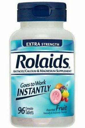 Rolaids Extra Strength Chewable Tablets, Mint 96 each