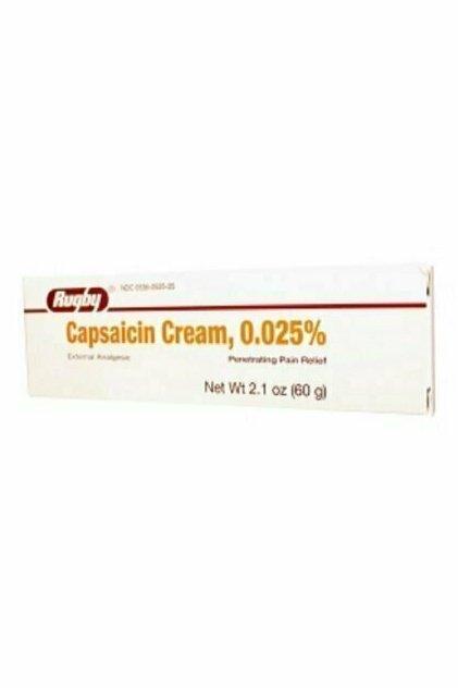Rugby Capsaicin 0.025% Cream 2.1 Oz