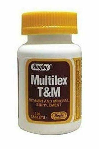 Rugby Multilex TM Vitamin & Mineral Supplement Tablets 100 each
