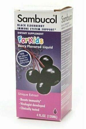 Sambucol Black Elderberry For Kids, Berry Flavored Liquid 4 oz