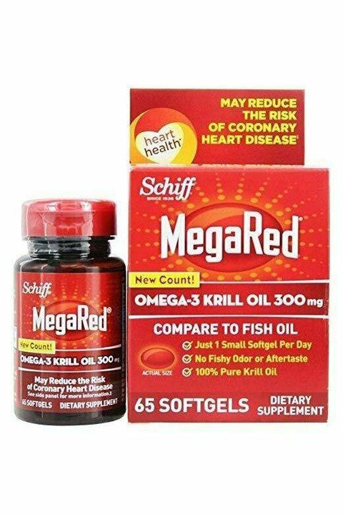 Schiff Bio Foods Mega Red 65 Softgels