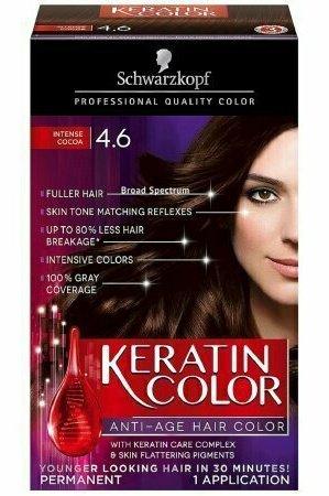 Schwarzkopf Keratin Color Anti-Age Hair Color, Intense Cocoa 4.6 1 each