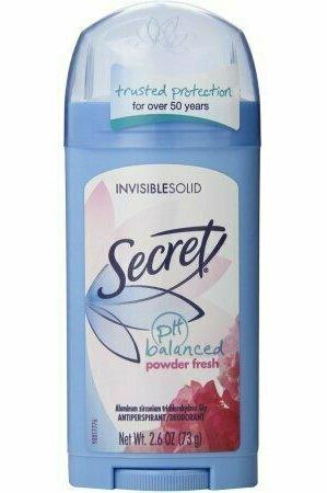 Secret Anti-Perspirant Deodorant, Invisible Solid, Powder Fresh 2.60 oz