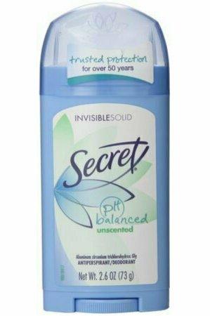 Secret Anti-Perspirant Deodorant Invisible Solid Unscented 2.60 oz