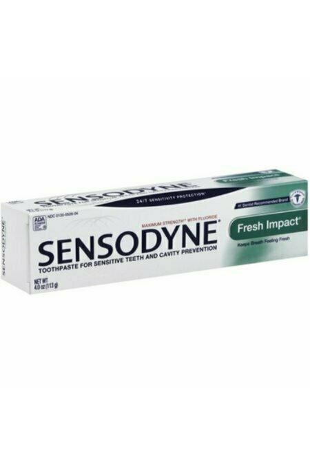 Sensodyne Fluoride Toothpaste, Fresh Impact 4 oz