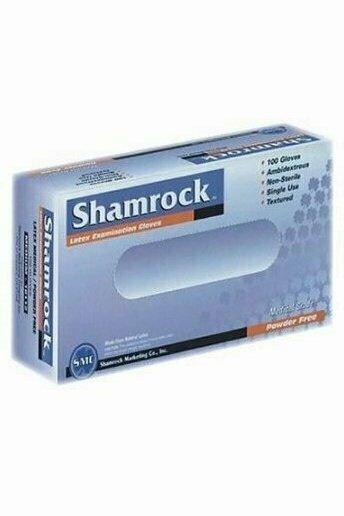 Shamrock 10110P Powder Free Textured Latex Extra Small Examination Gloves