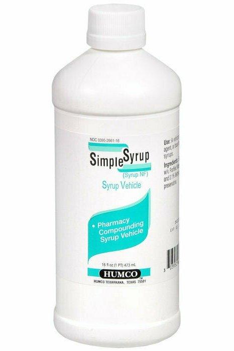 SIMPLE SYRUP 16OZ HUMCO