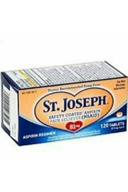 St. Joseph Enteric Coated Aspirin 81mg 120 Tablets