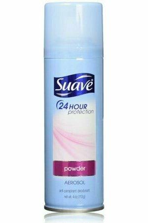 Suave 24 Hour Protection Anti-Perspirant Deodorant Spray, Powder 4 oz